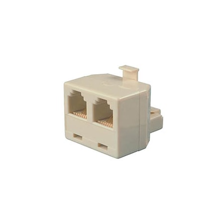 T Adapter-8-Conductor Plug/Two (2) 8-Conductor Keyed Jacks